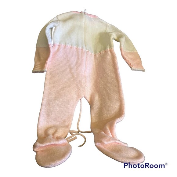 Vintage Little Ángel Knit Sleeper Birth to 3 Months - Picture 2 of 5